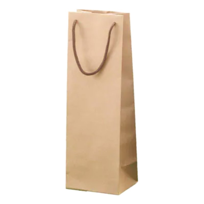 画像1: 紙袋（1本用・クラフト） (1)